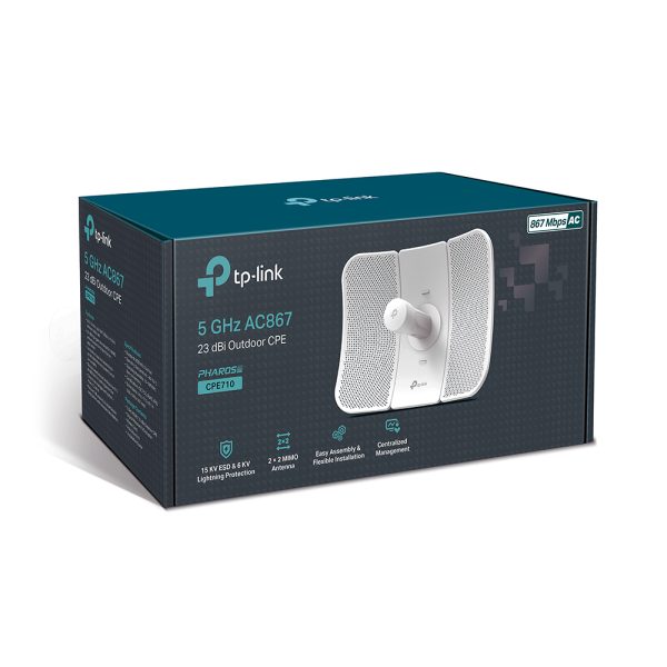 TPLINK CPE710 5GHz AC 867Mbps 23dBi Outdoor CPE