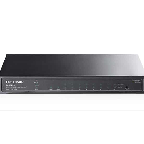 TPLINK TL-SG2210P 8-port gigabit smart PoE switch with 2 SFP