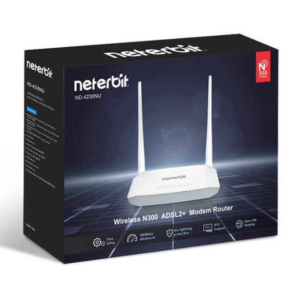 Neterbit ADSL2+ ND-4230NU Wireless Modem Router