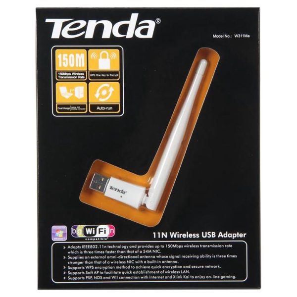 Tenda W311MA Wireless N150 High Power USB Adapter