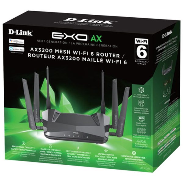 DLINK-DIR-X3260 EXO AX AX3200 Wi-Fi 6 Router