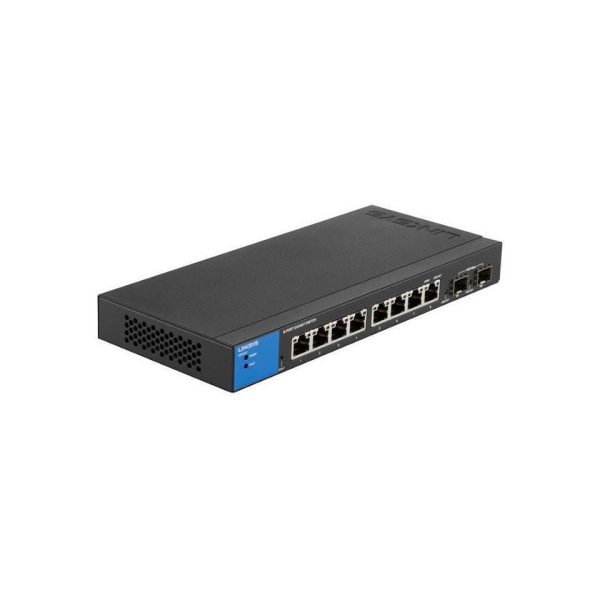 Linksys LGS310C 8-Port Managed Gigabit Ethernet Switch with 2 1G SFP Uplinks