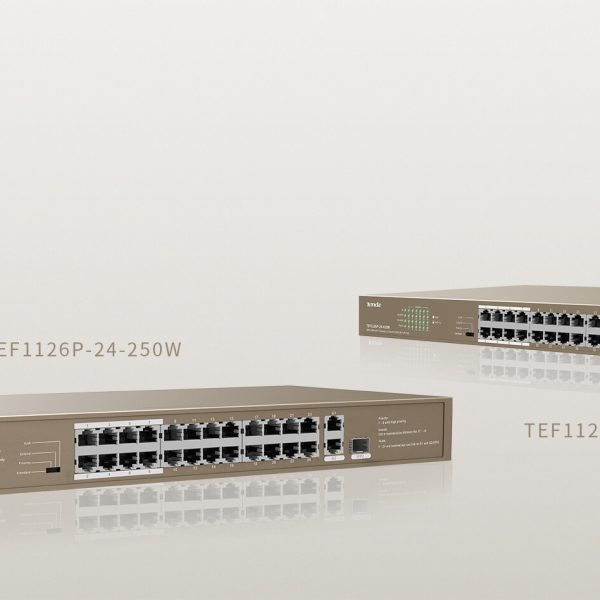 سوئیچ 24 پورت PoE تندا TEF1126P-24-250W