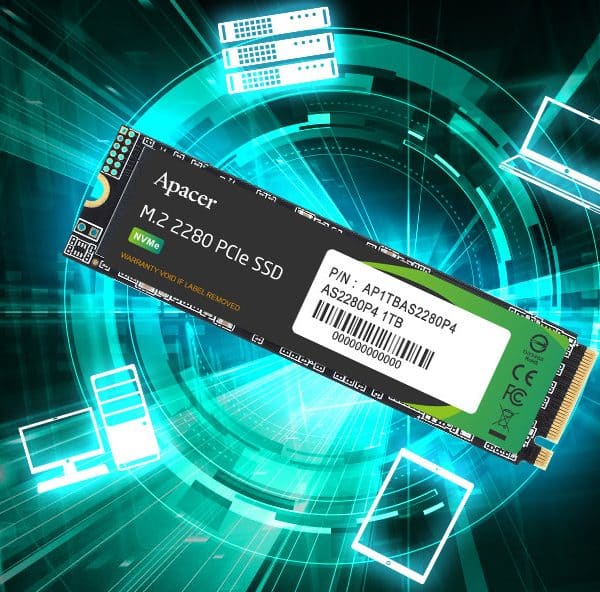 APACER AS2280P4U M.2 2280 NVMe SSD – 1TB
