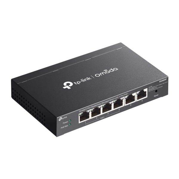 TPLINK ES206GP Omada 6-Port Gigabit Easy Managed Switch with 4-Port PoE