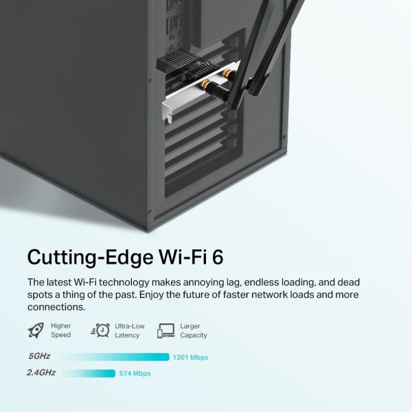 TP-LINK Archer TX20E AX1800 Wi-Fi 6 Bluetooth 5.2 PCIe Adapter