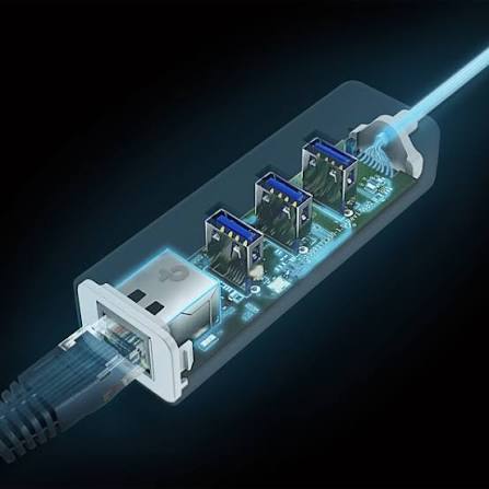 TPLINK UE330C USB Type-C 3-Port Hub & Gigabit Ethernet Adapter